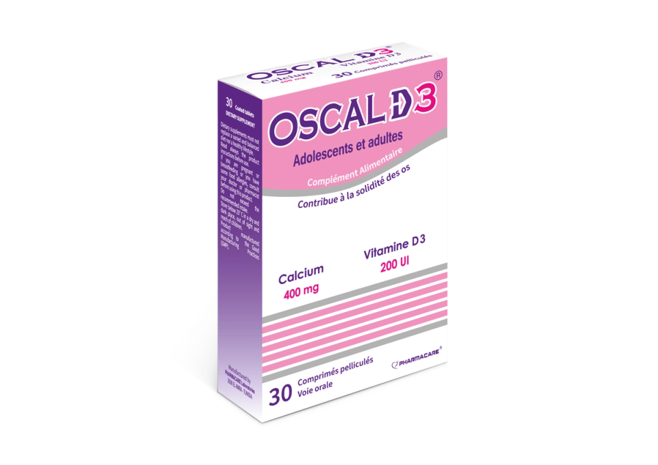 Pharmacare Oscal D3 30 comprimés