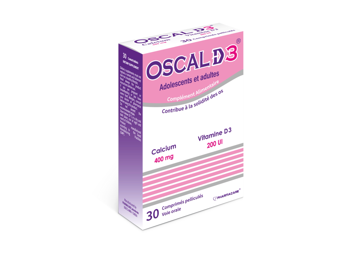 Pharmacare Oscal D3 30 comprimés