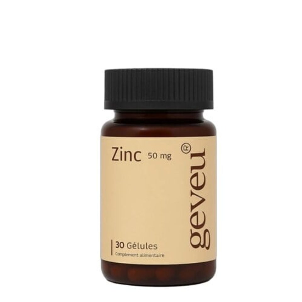 Geveu Zinc 50 mg, 30 gélules