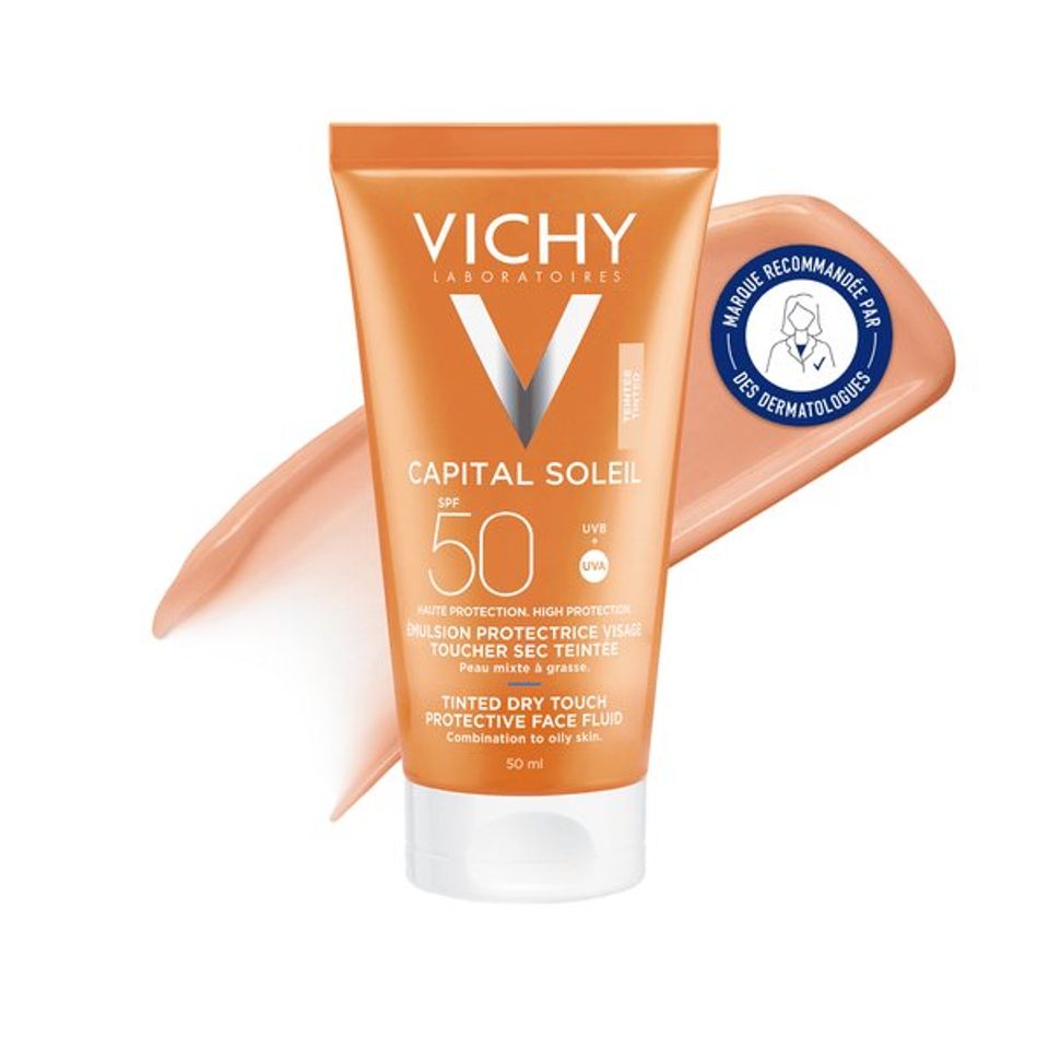 VICHY CAPITAL SOLEIL BB Émulsion toucher sec teintée SPF 50 50 ml