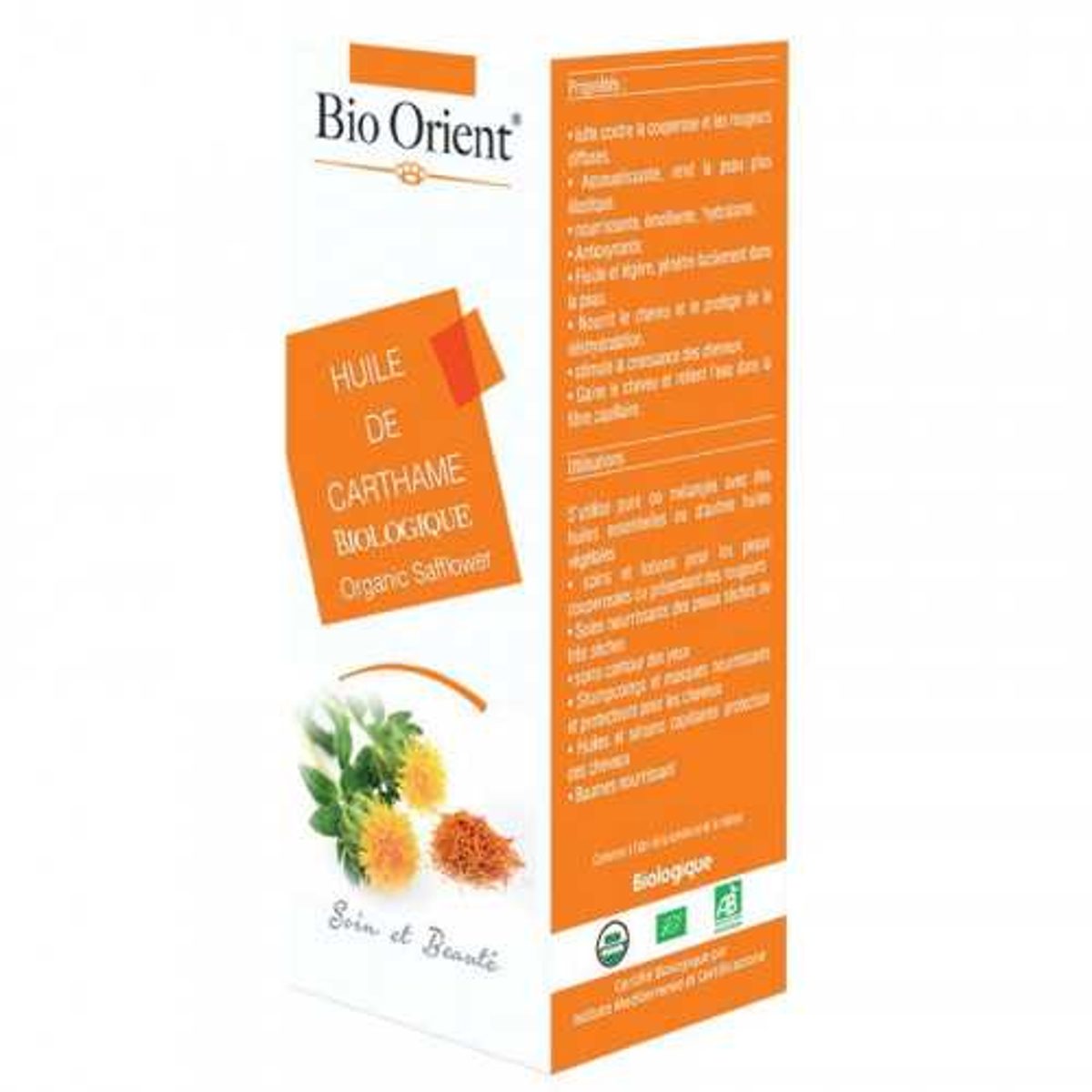 Bio Orient Huile végétale de carthame 10 ml