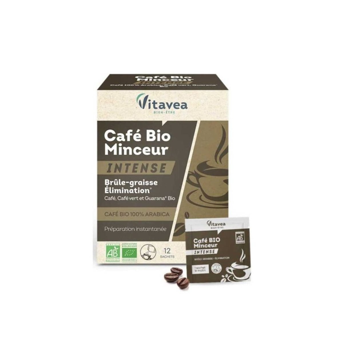 Vitavea Café Bio Minceur Intense, boîte de 12 sachets