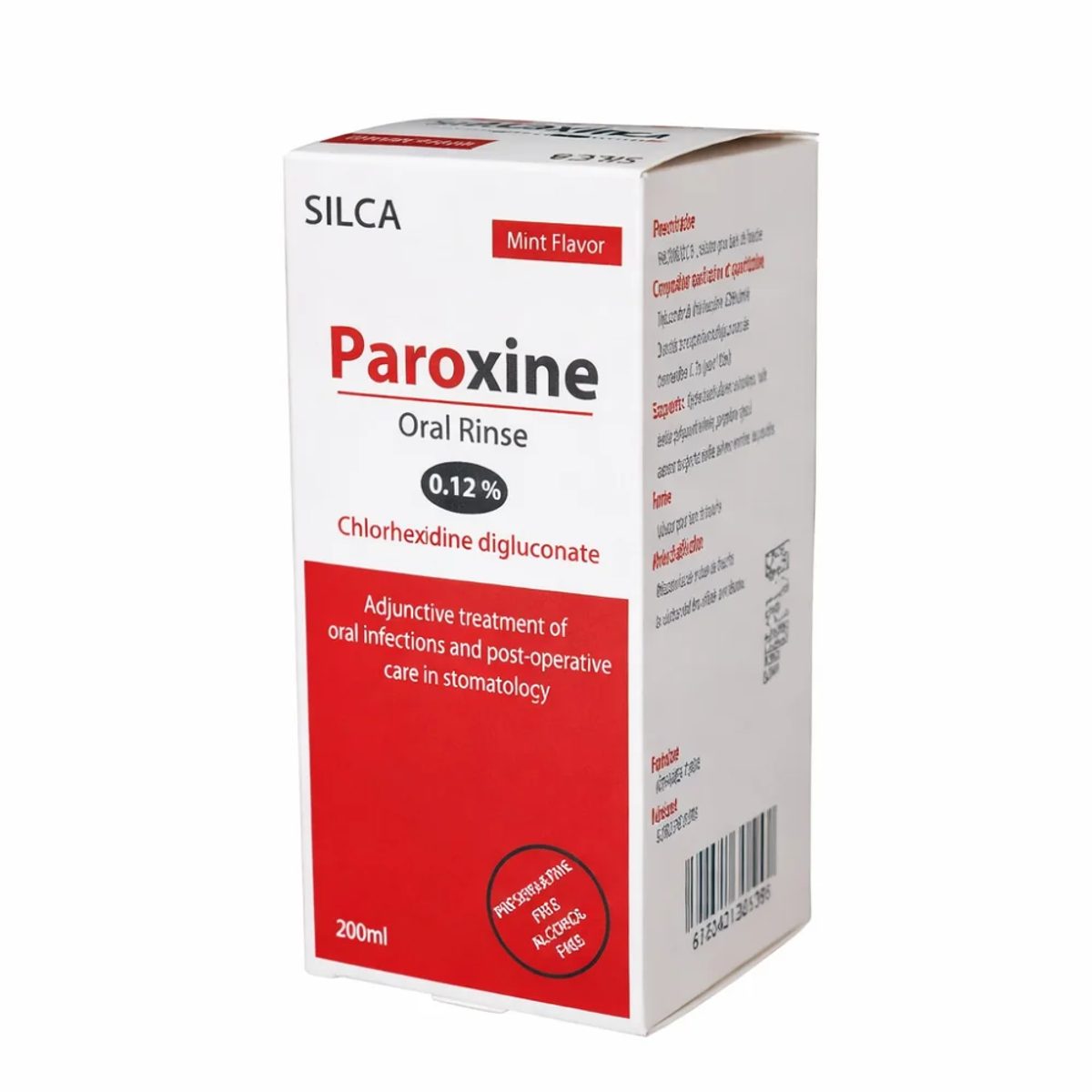 Silca Paroxine Bain de Bouche 0,12 % Menthe 200 ml