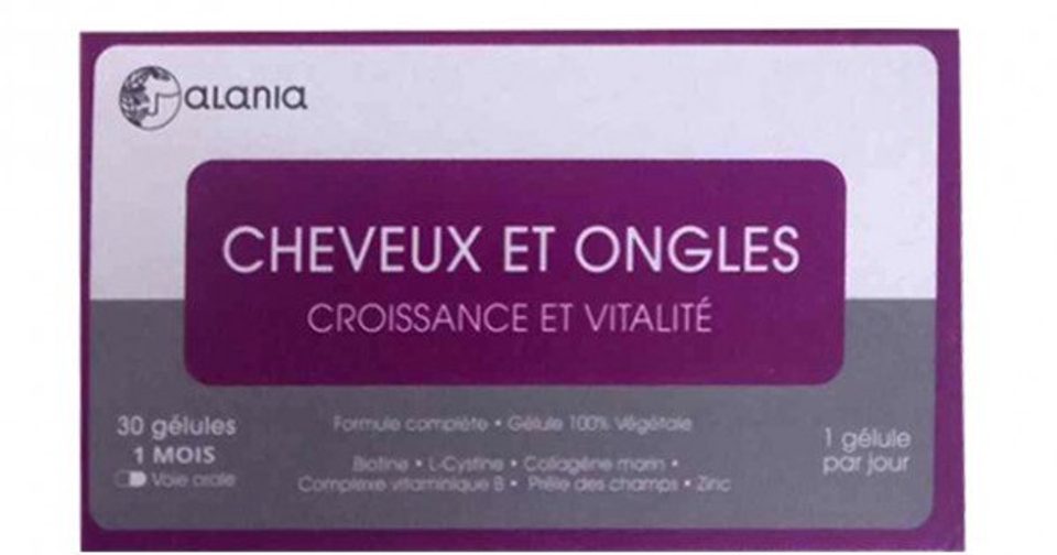 Alania Croissance et Vitalité Cheveux et Ongles, 30 gélules