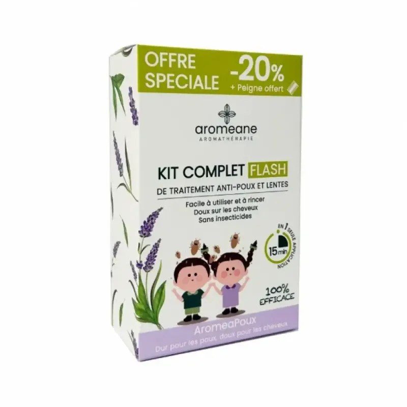 Aromeane Kit complet anti-poux et lentes