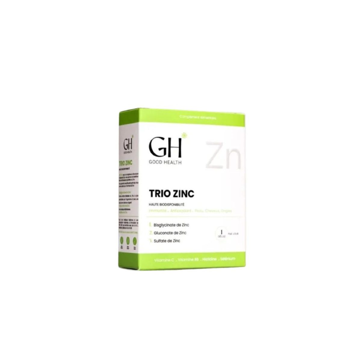 Good Health Trio Zinc, 30 gélules