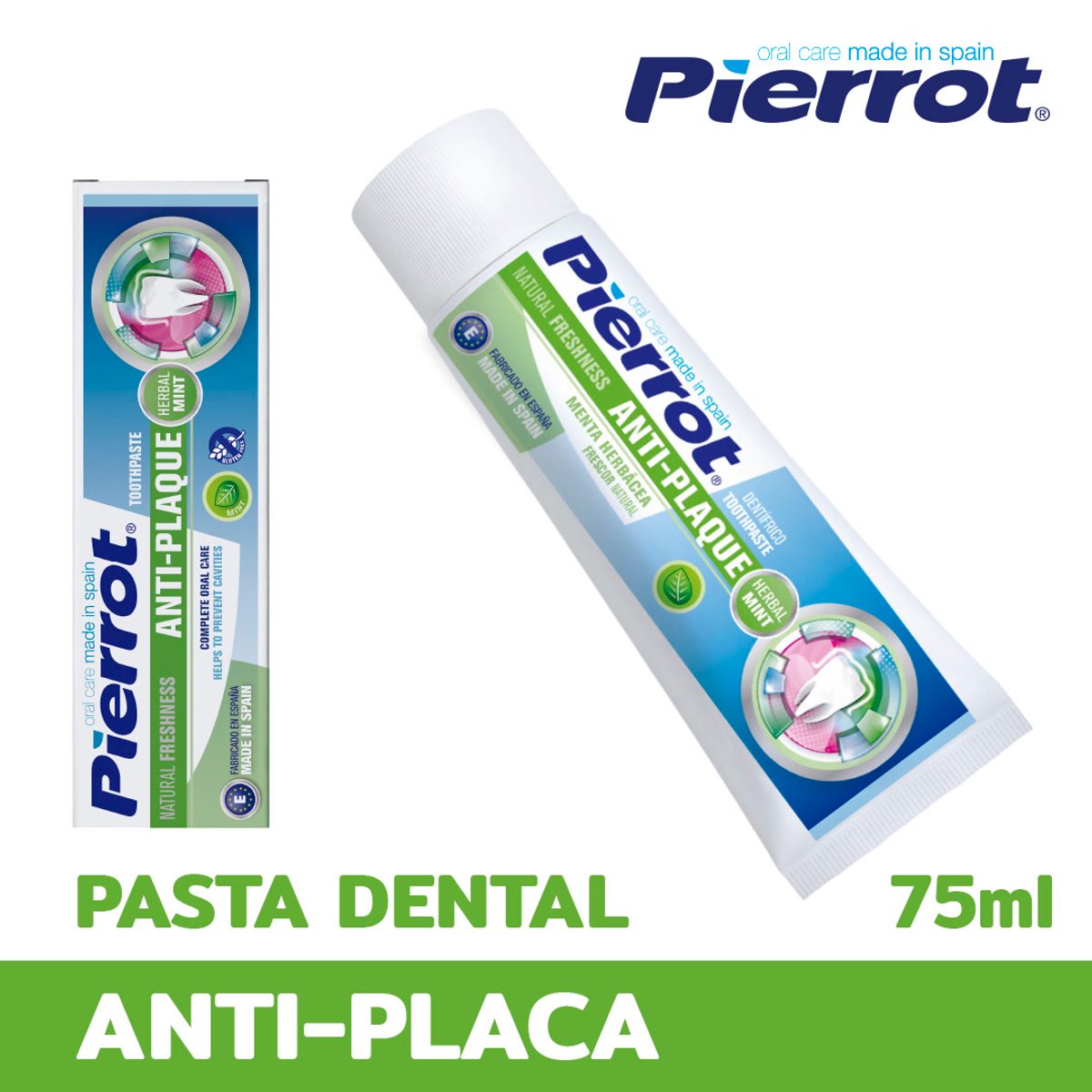 Pierrot Dentifrice Anti-Plaque menthe 75 ml