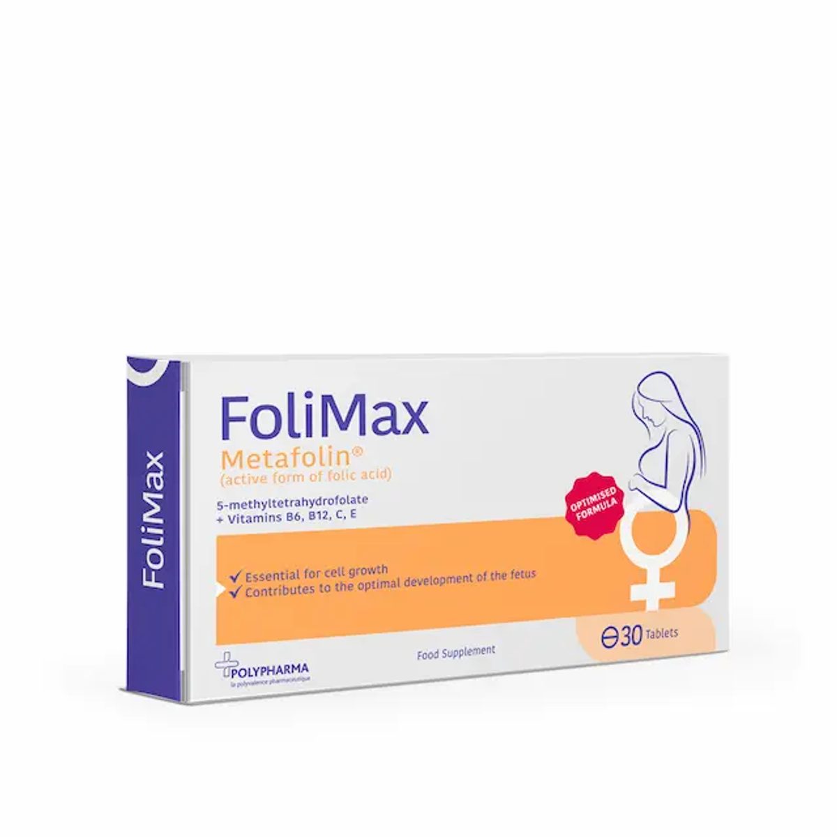 Polypharma Folimax, 30 comprimés