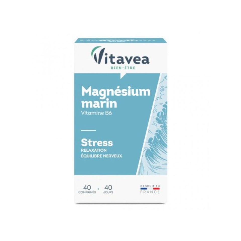 Vitavea Bien-être Magnésium marin et vitamine B6 40 comprimés