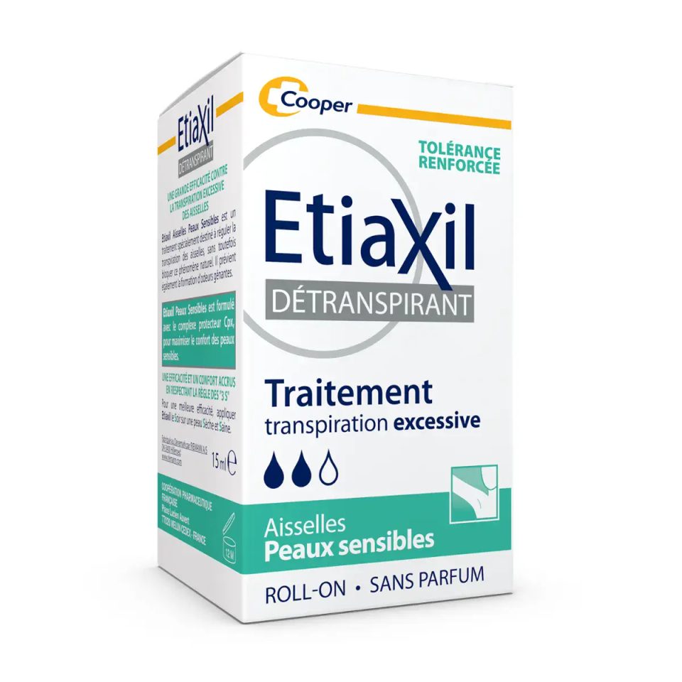 Etiaxil détranspirant roll-on peaux sensibles, 15 ml