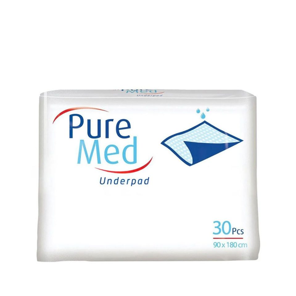 Pure Med Alèse de lit, 90 × 180 cm, 30 unités
