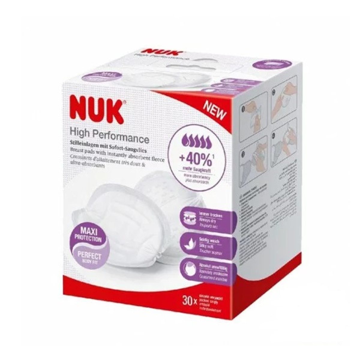 NUK Coussinets d’allaitement 30 pièces