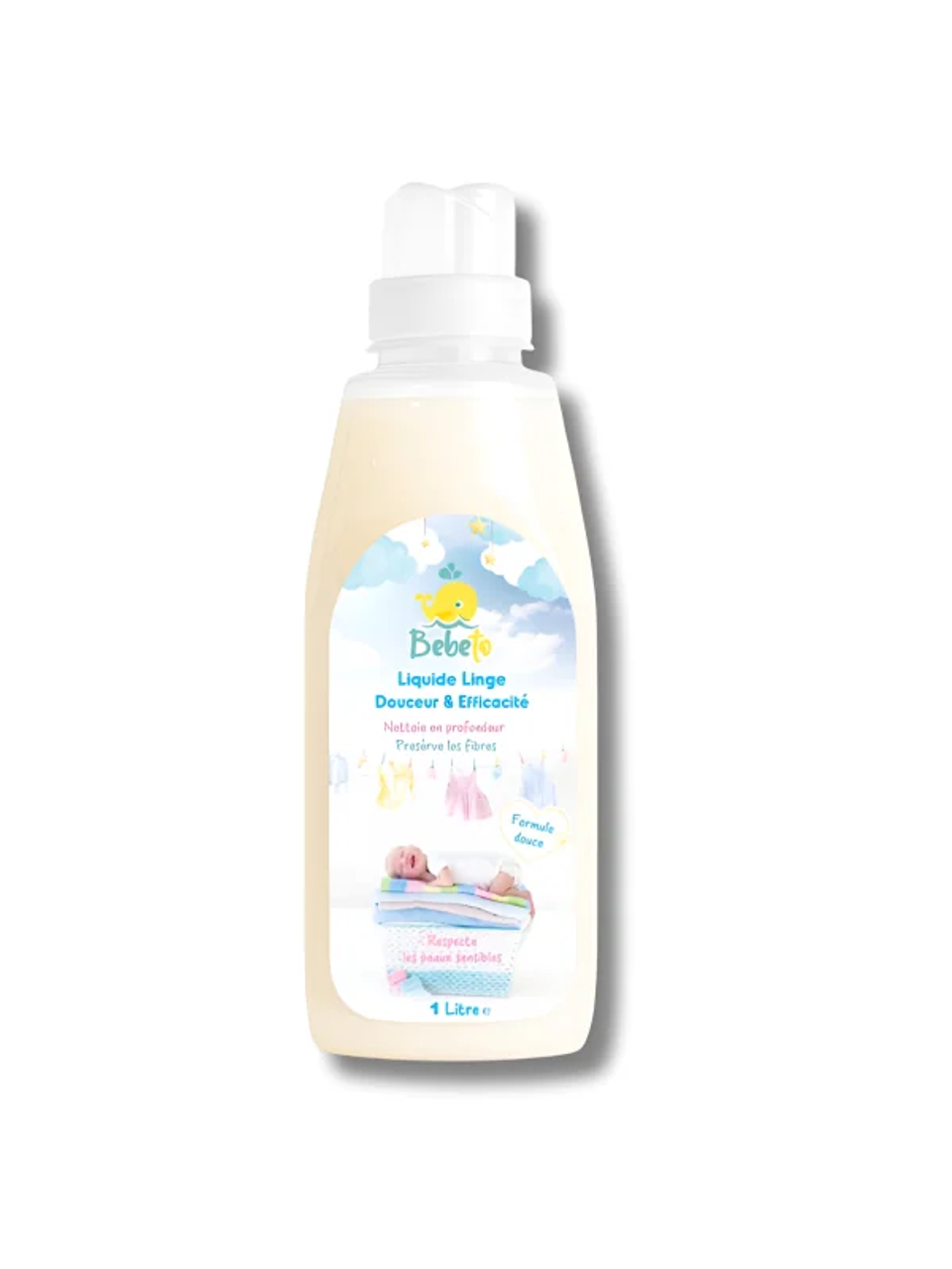 Bebeto Liquide Linge Bébé Douceur & Efficacité, 1 L