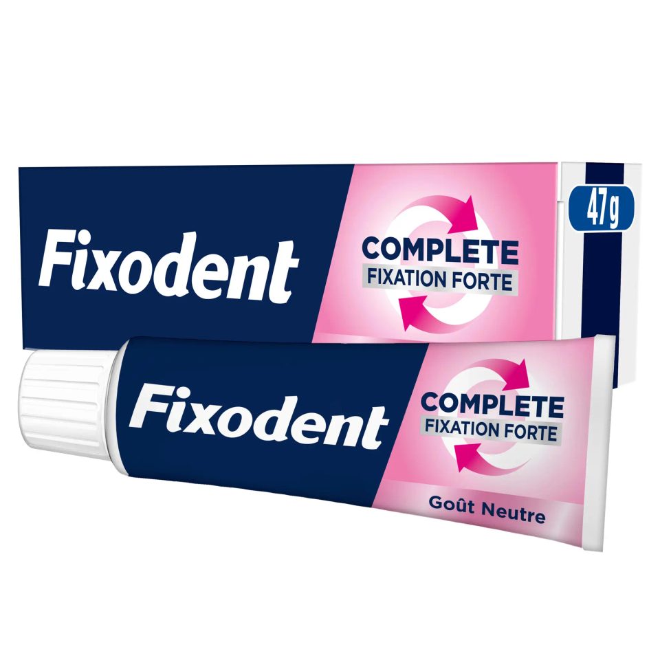 Fixodent Complete Fixation forte Goût neutre, 47 g