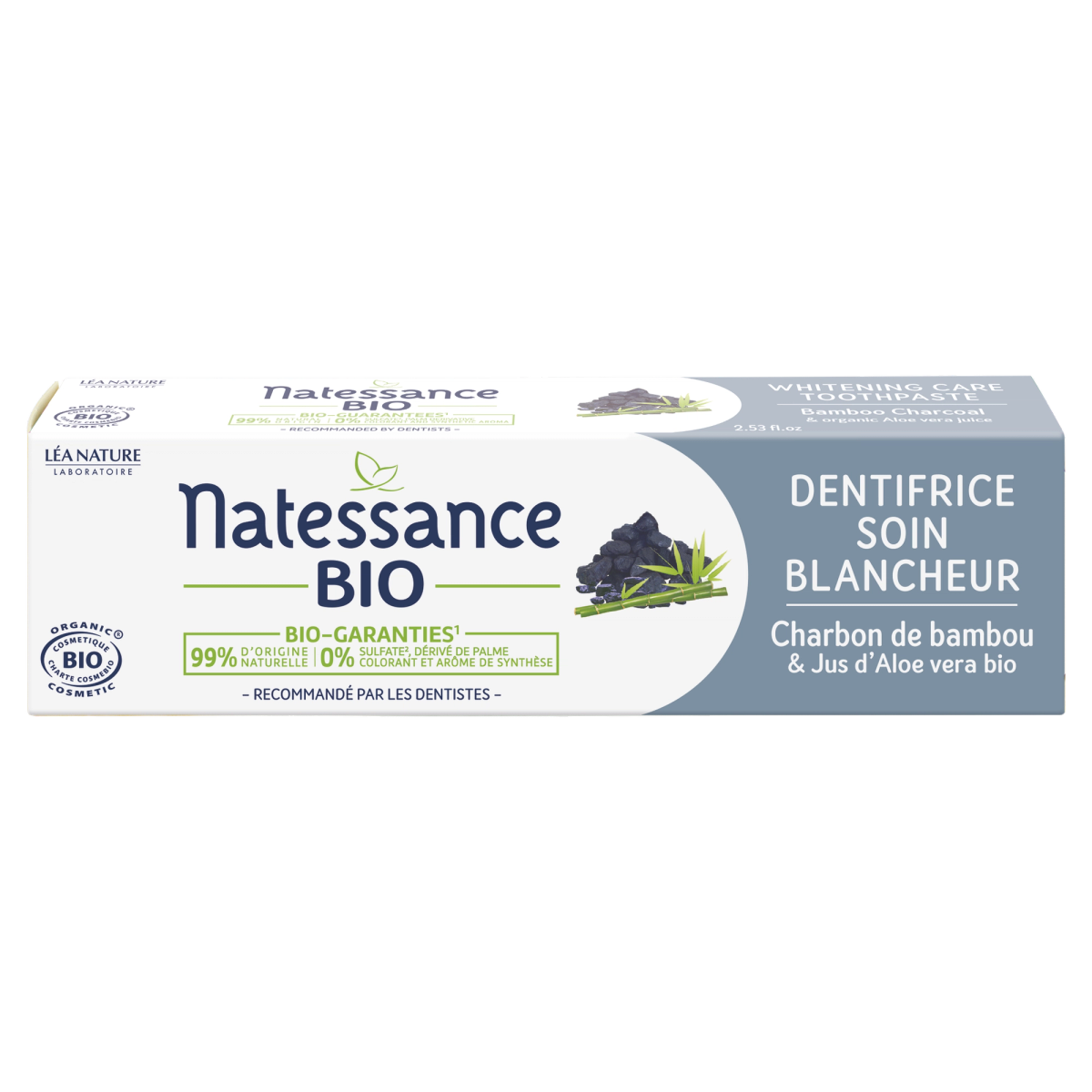 Natessance Dentifrice bio Soin blancheur, 75 ml