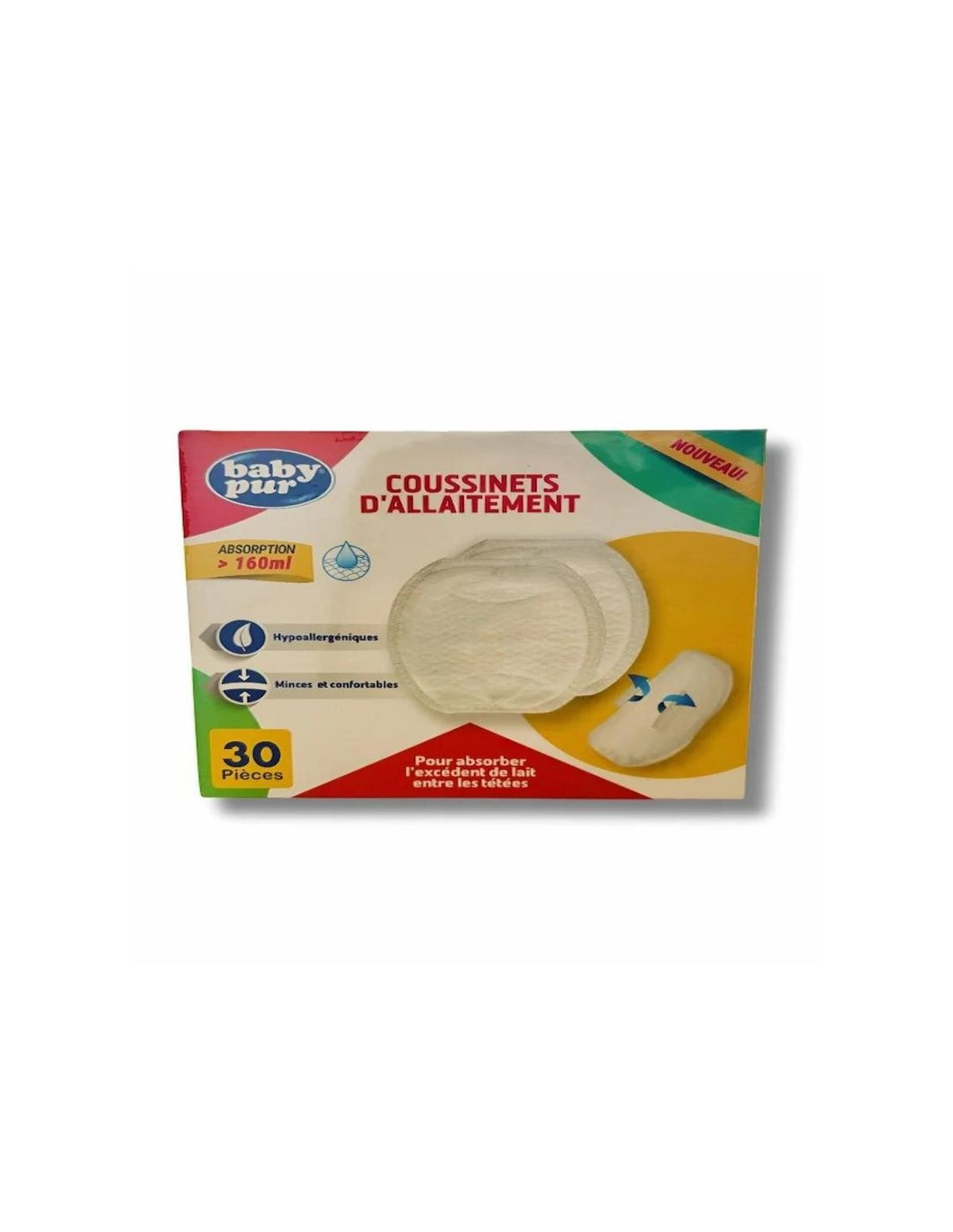 Baby Pur coussinets d'allaitement, 30 pièces
