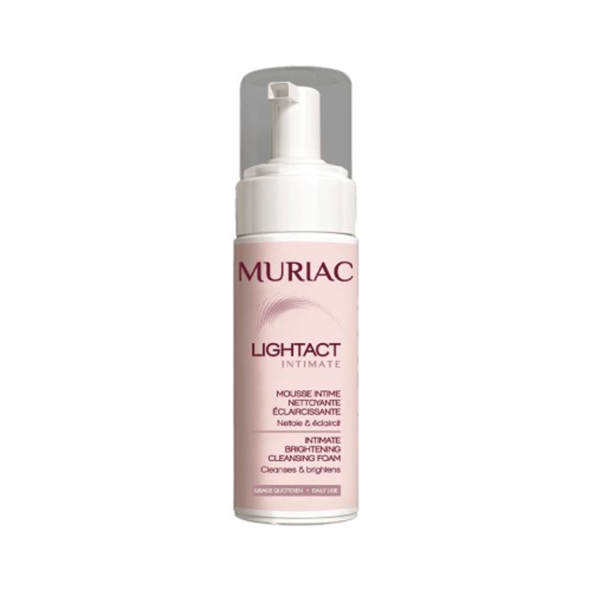 Mousse intime nettoyante éclaircissante Muriac, 150 ml
