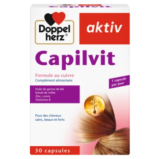Doppelherz aktiv Capilvit Formule au cuivre 30 capsules