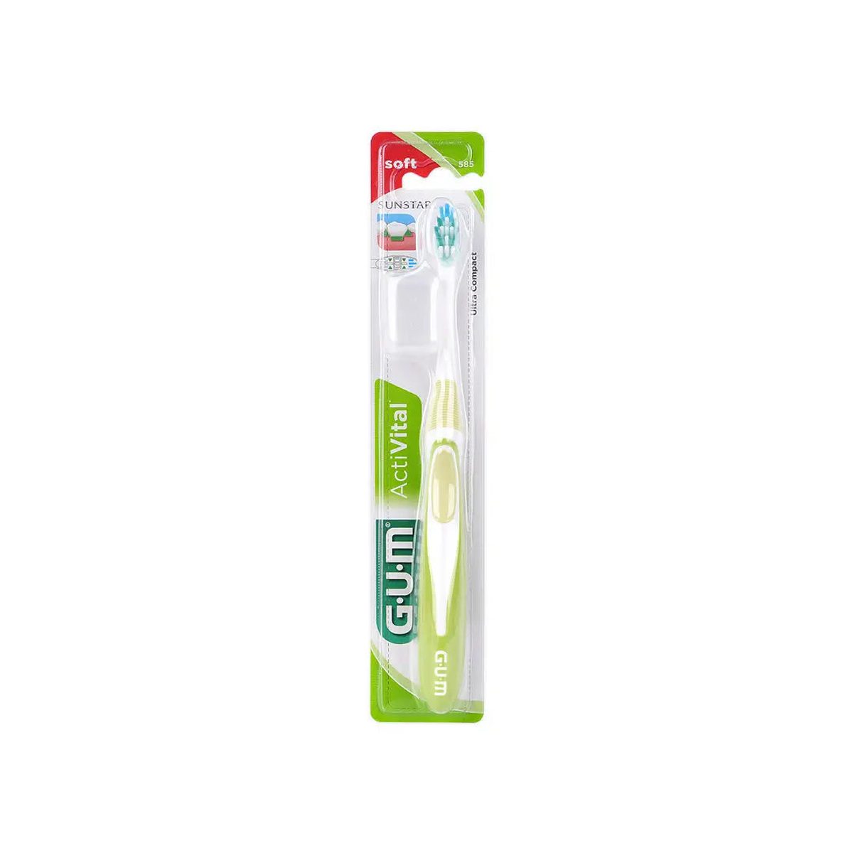 GUM ActiVital Brosse à dents souple ultra-compacte 585