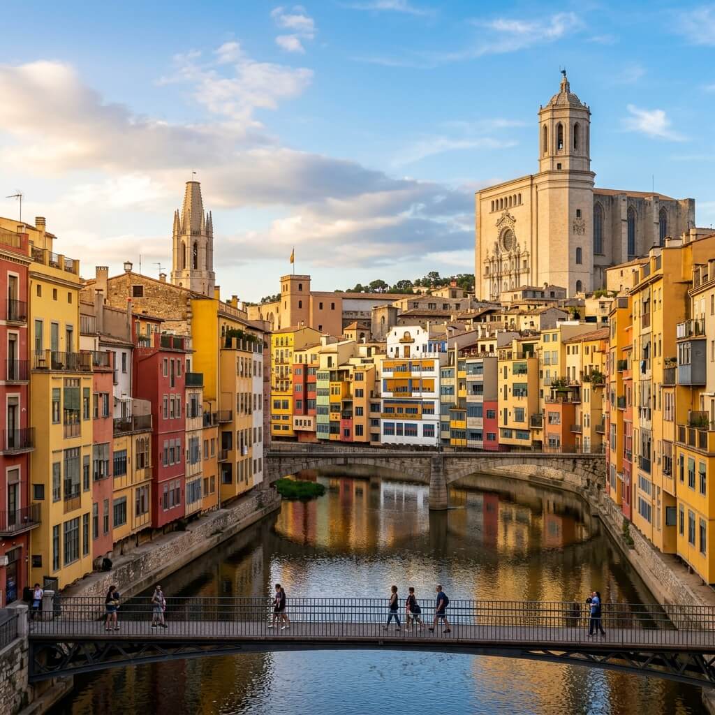 Vista panorámica de la ciudad de Gerona