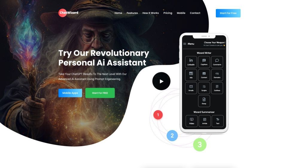 Screenshot of ChatWizard Screenshot of ChatWizard