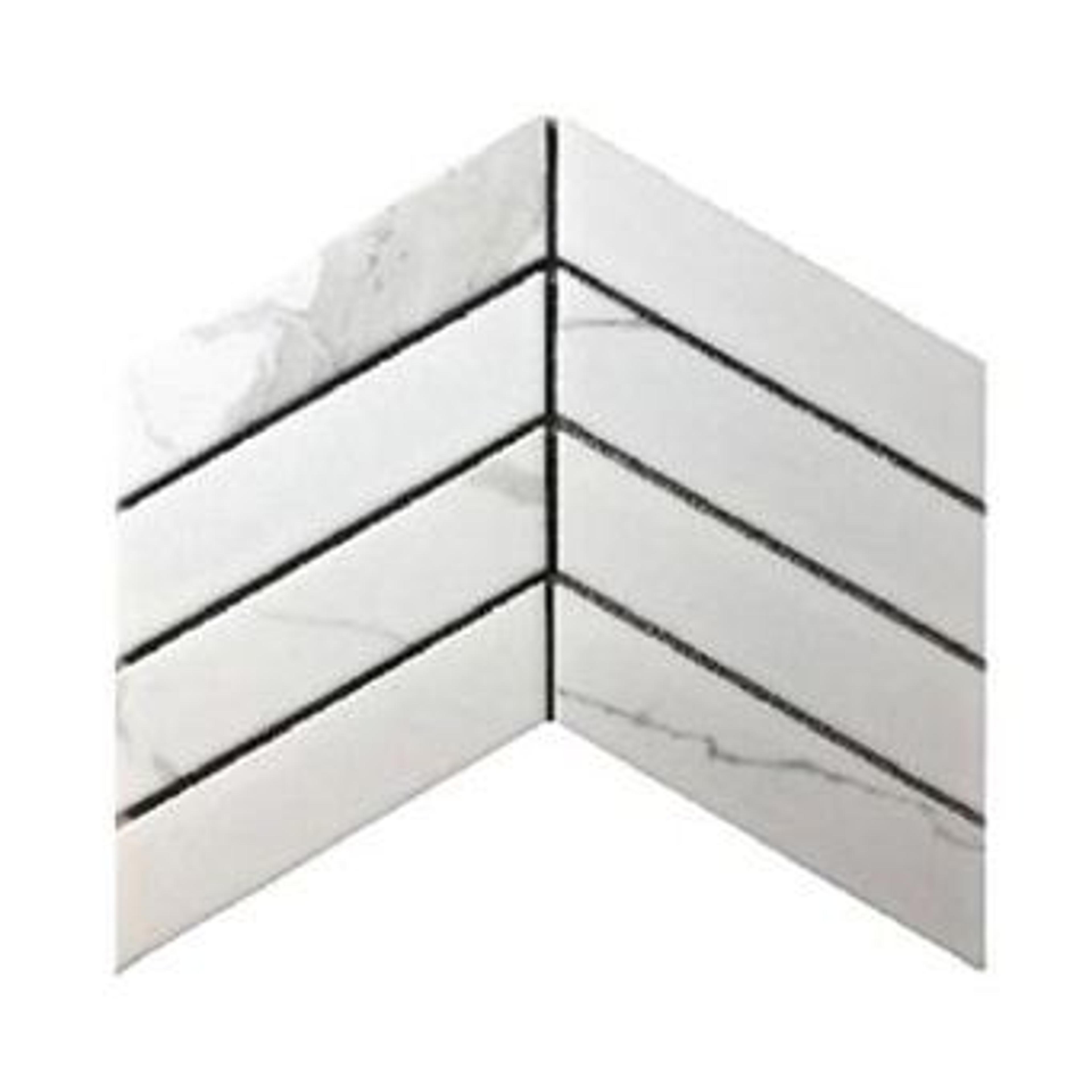 White Carrara Marble Mosaic (MCS660772)