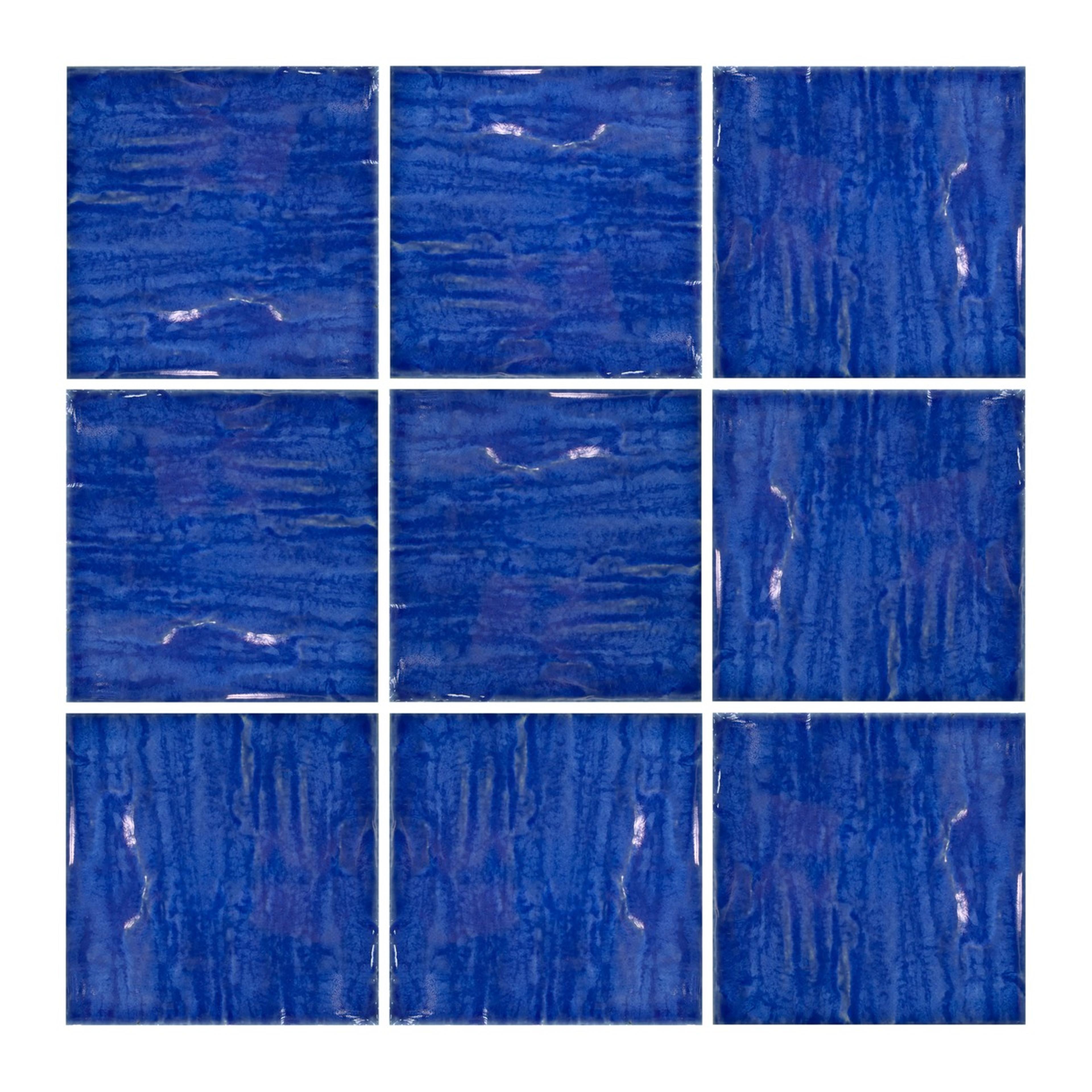 Mid Blue Rock Pattern Pool Mosaic 95mm (MCS690164)