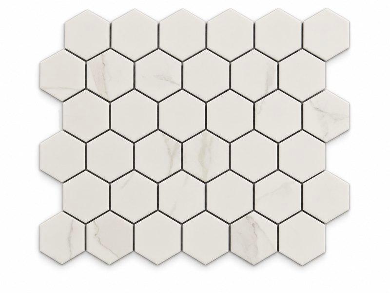 White Carrara Marble Mosaic (MCS660771) · photo 2026