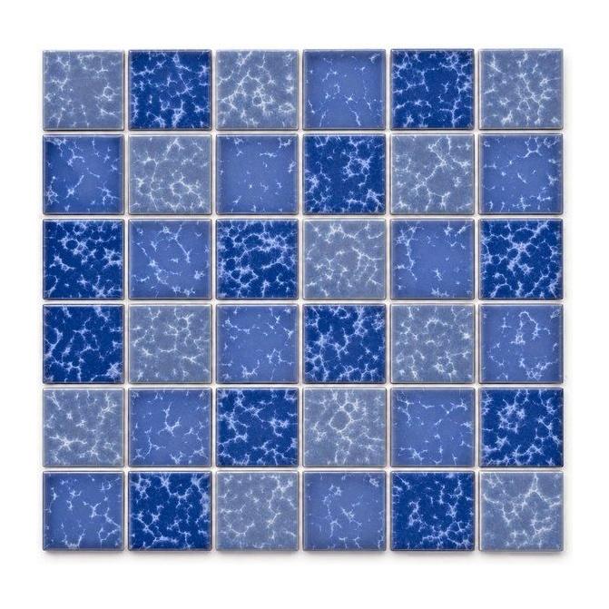 Light Blue Crystal Glaze Mixed Classic Pool Mosaic (MCS650702) · photo 2026