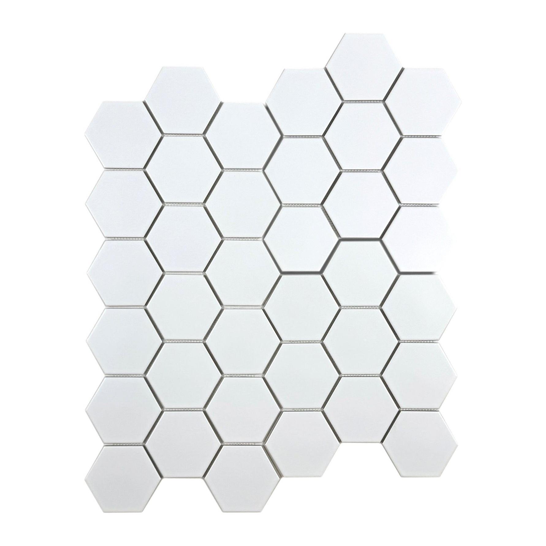 White Decor Tile (MCS660501) · mosycle.ae photo 1