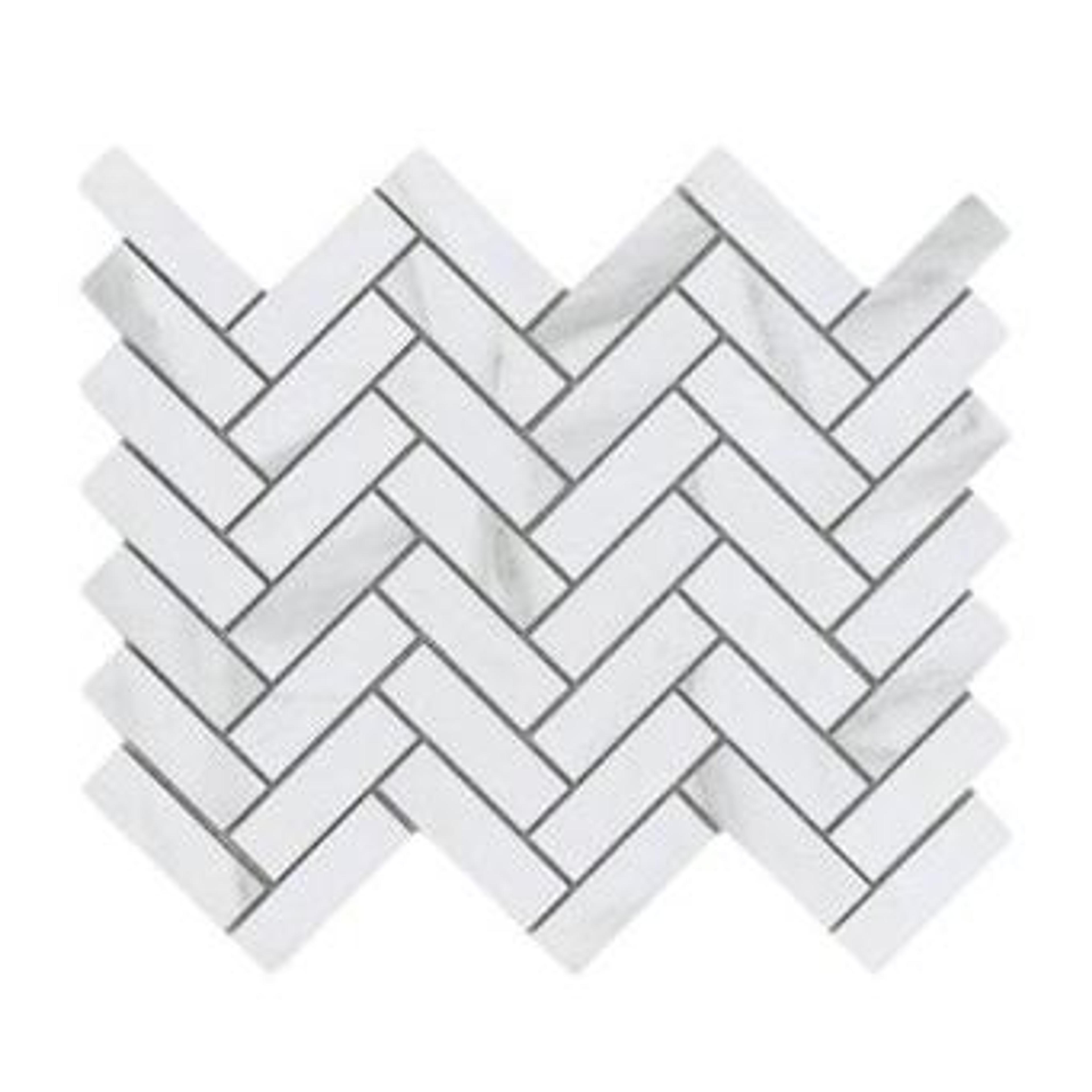 White Carrara Marble Mosaic (MCS660774)