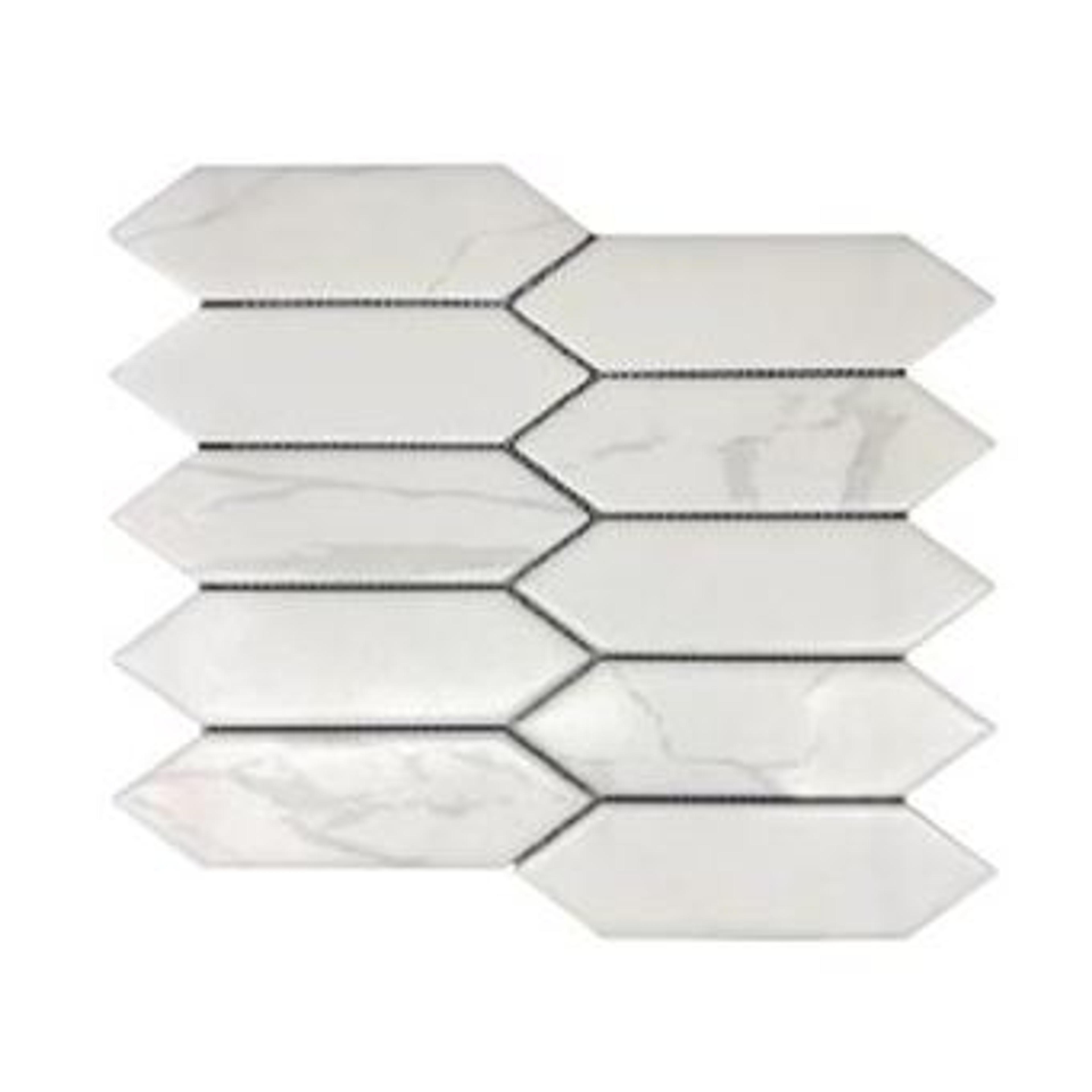 White Carrara Marble Mosaic (MCS660803)