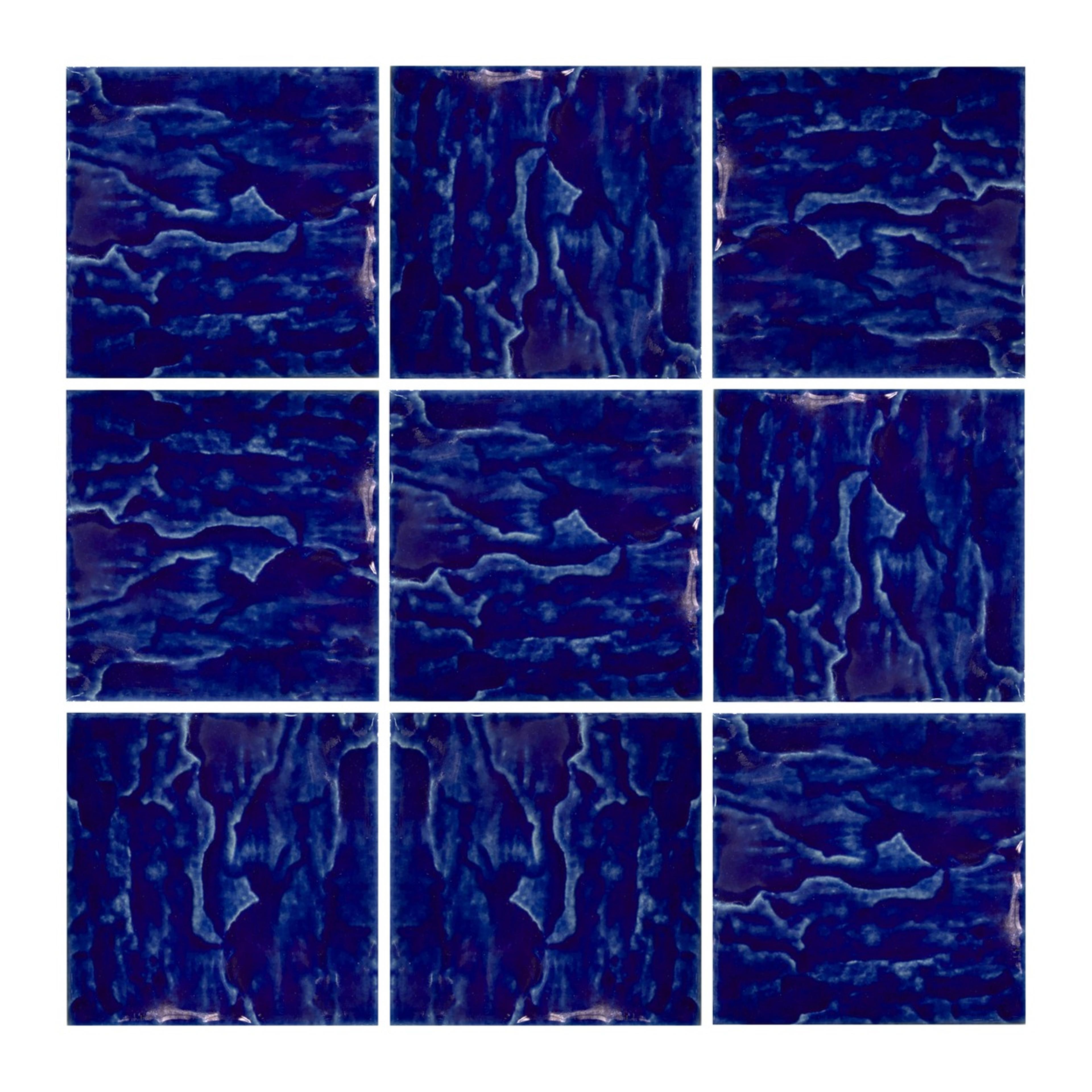 Dark Blue Rock Pattern Pool Mosaic 95mm (MCS690166)