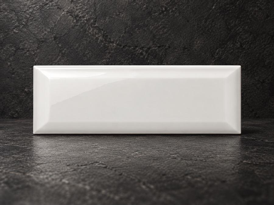 White Beveled Glossy Candy Tile (MCT207301)