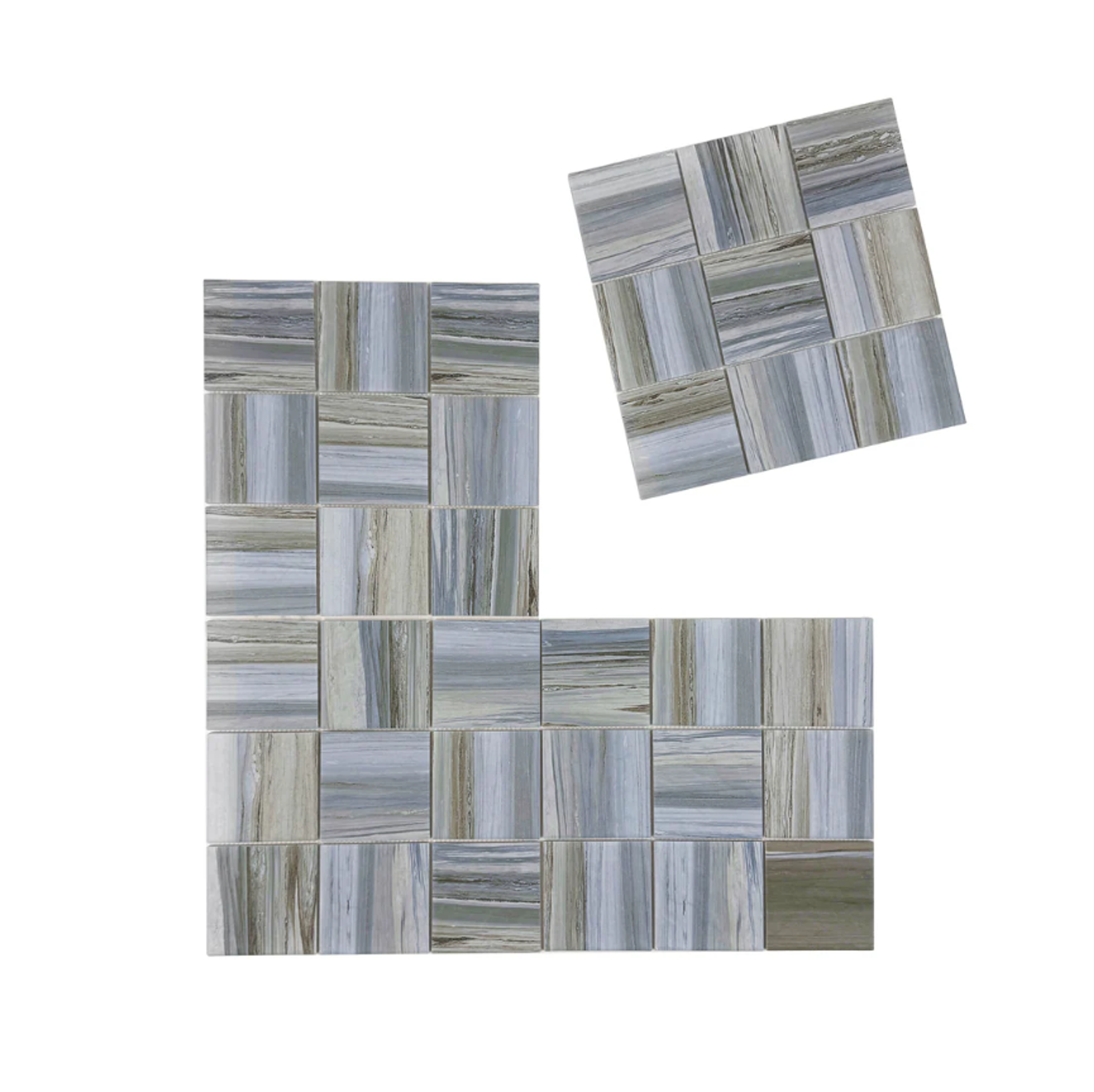 MCP690606  |  Light Blue & Milky White & Light Grey Mixed Pattern Mosaic
