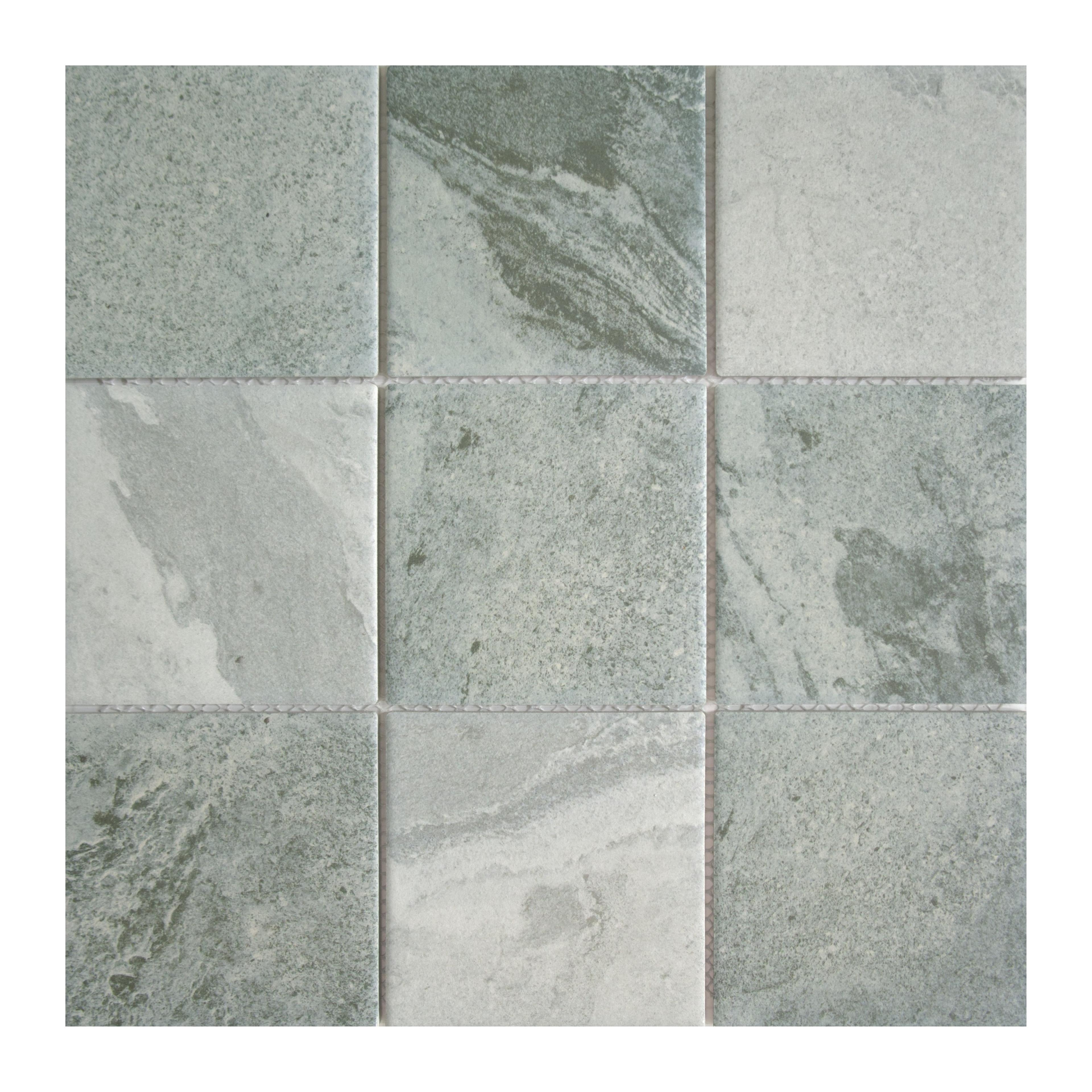Light Grey Green Slate Sukabumi Mosaic (MCP690608)