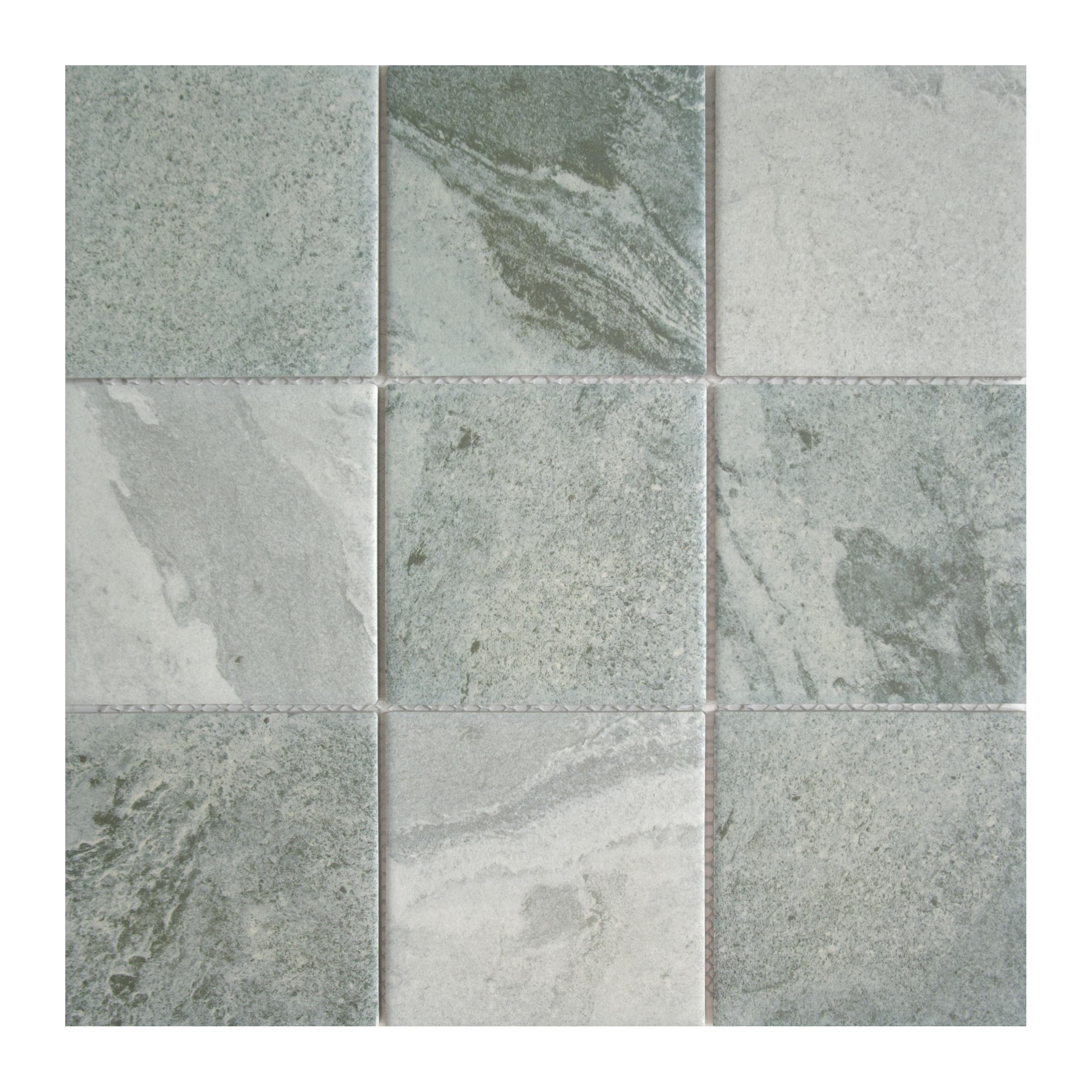 Light Grey Green Slate Sukabumi Mosaic (MCP690608)
