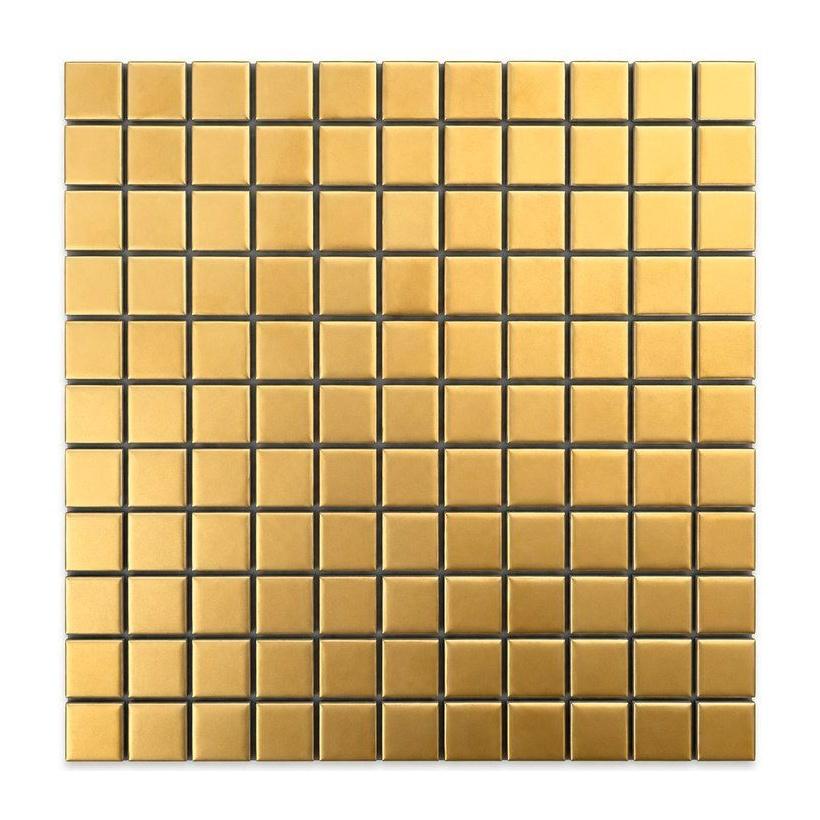 Glossy Electroplated Pure Gold Decor Tile (MCS630505) · photo 2026