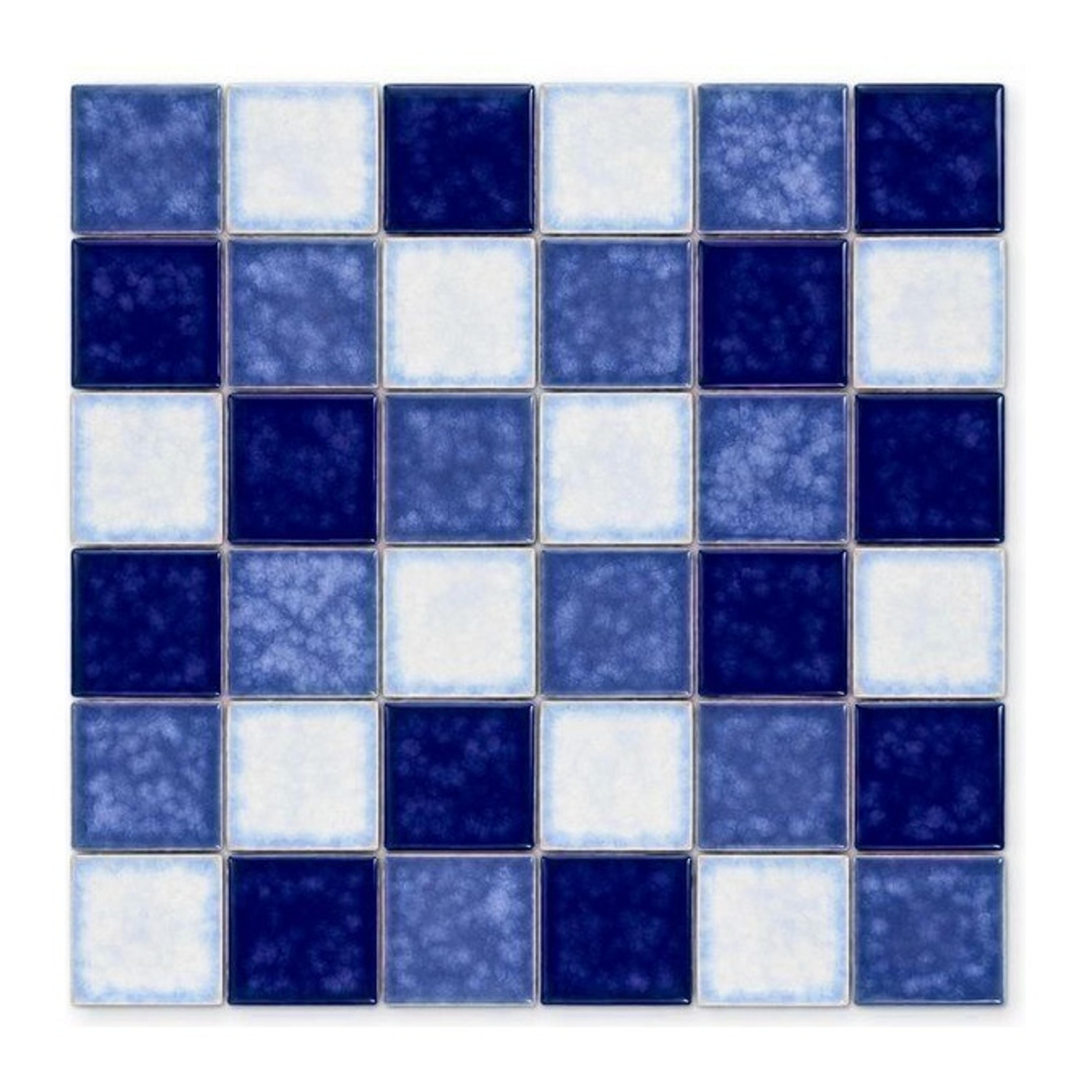 Light Blue Crystal Glaze Mixed Classic Pool Mosaic (MCS650701) · photo 2026