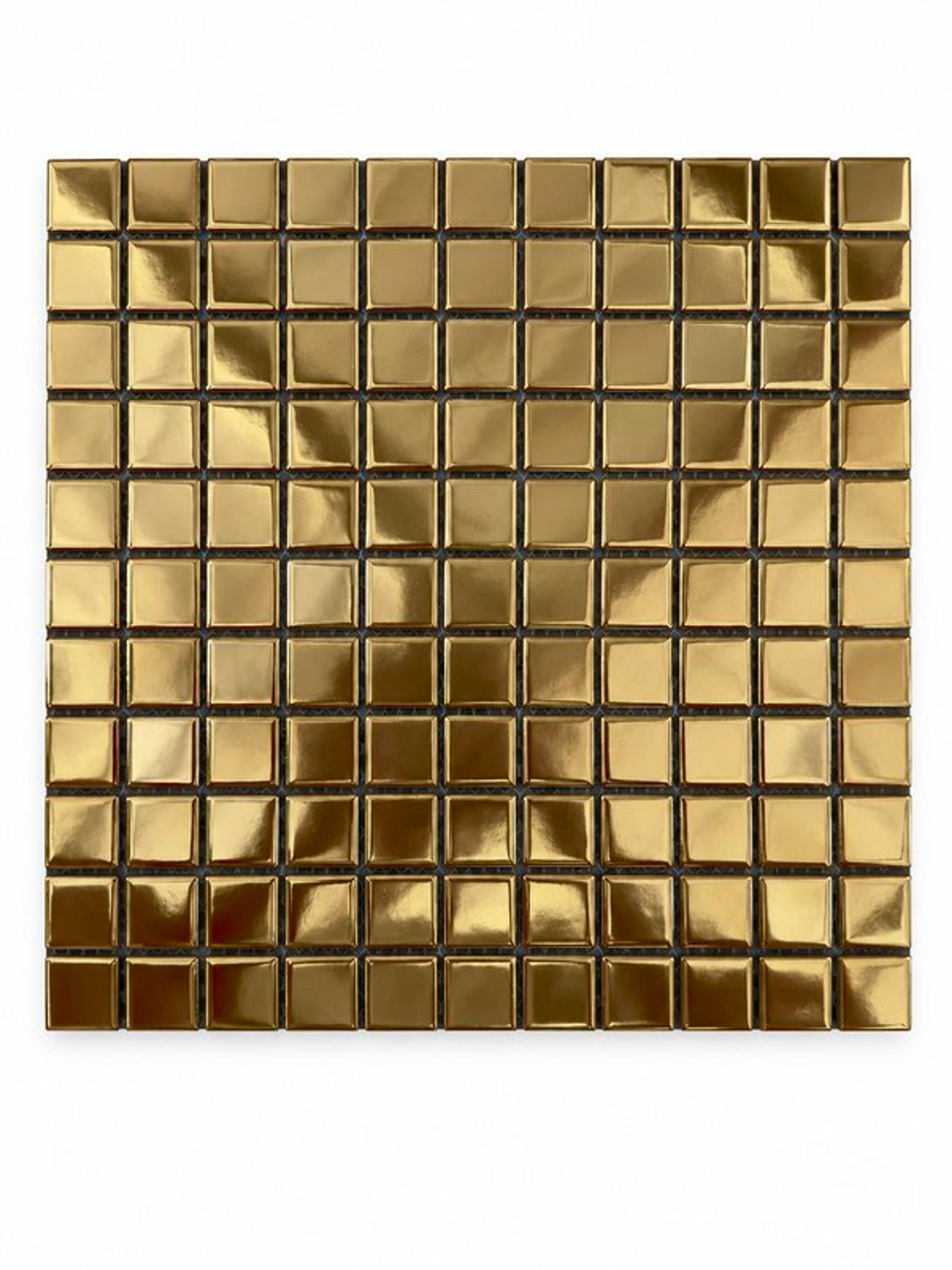 Matte Electroplated Pure Gold Decor Tile (MCS630506) · photo 2026