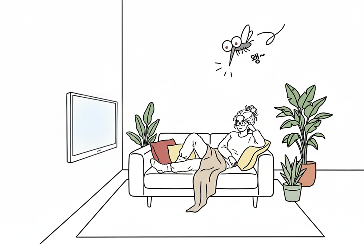 지금 12월인데... 모기 넌 도대체 어디서 왔니?