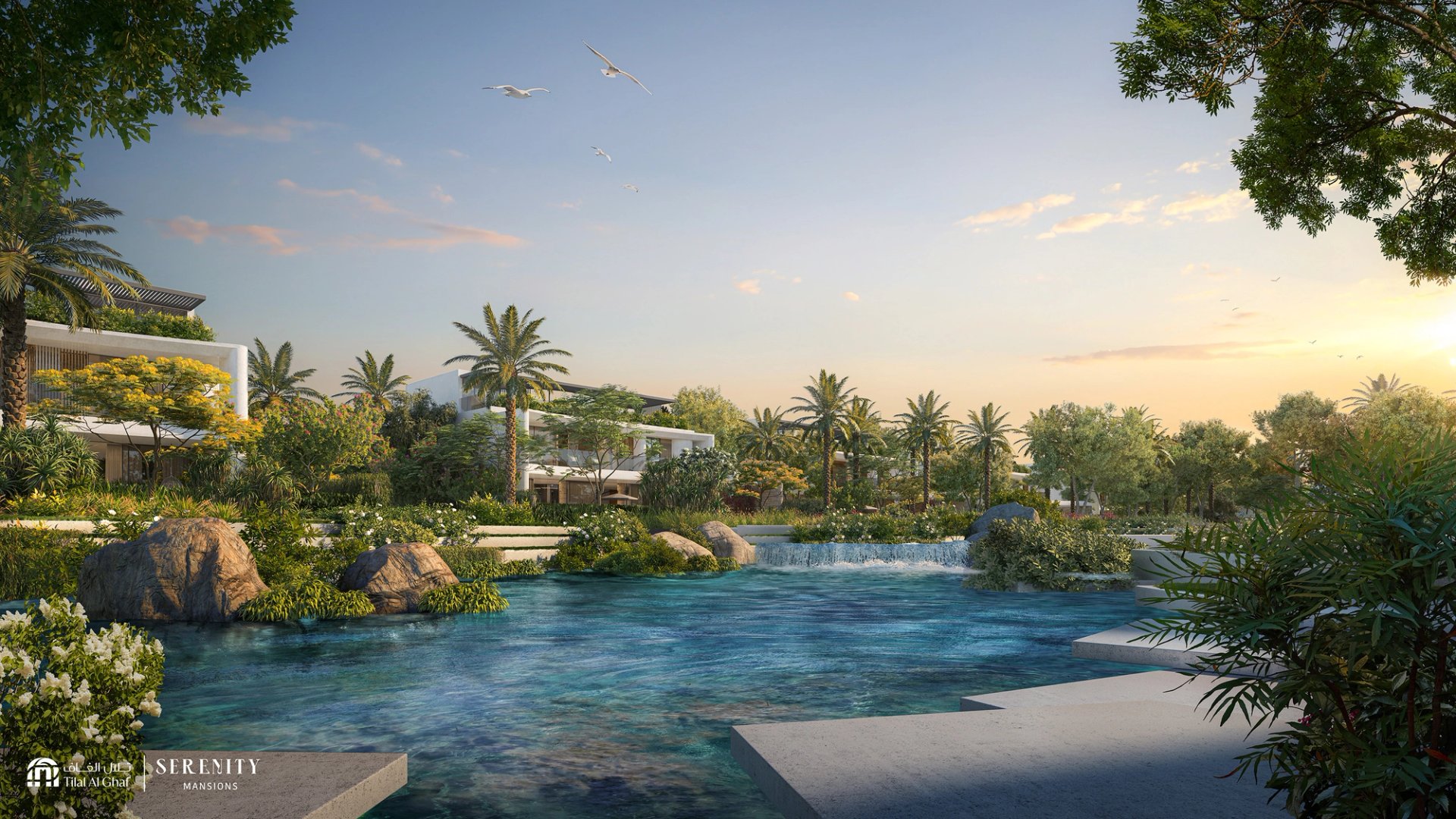 Landscaped public realm at Serenity Mansions