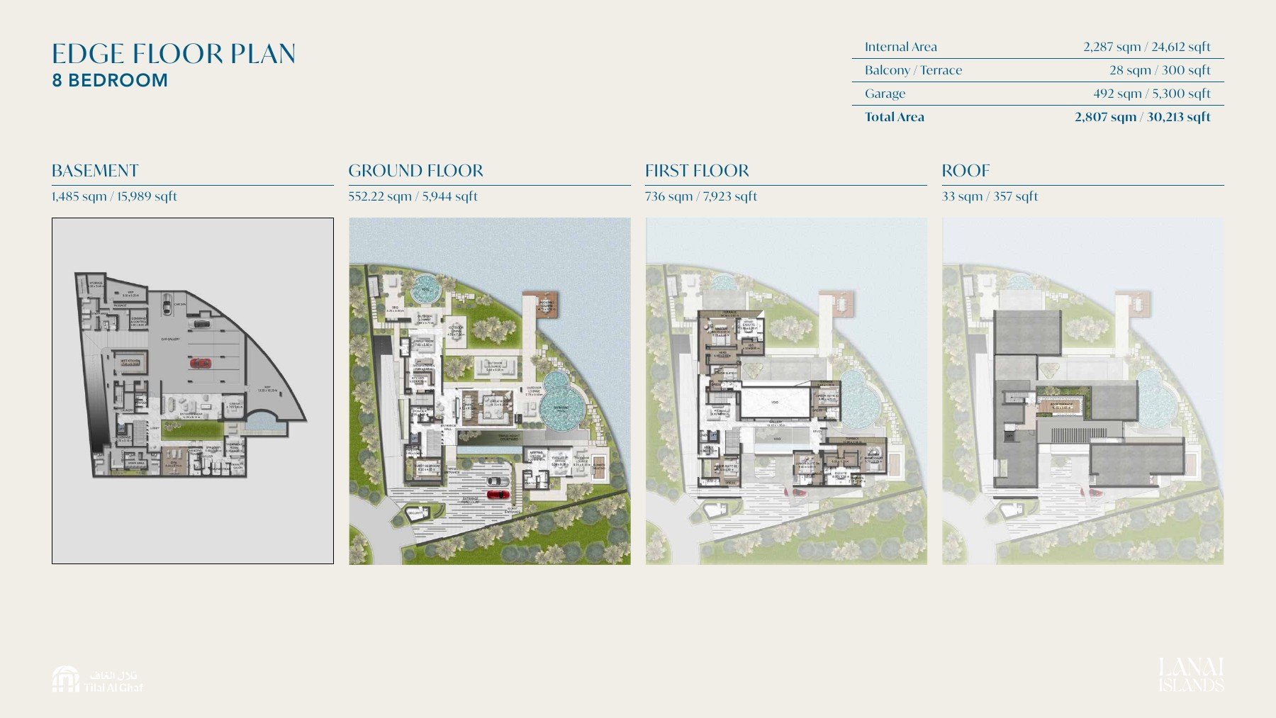 Edge Estate eight-bedroom floor plan