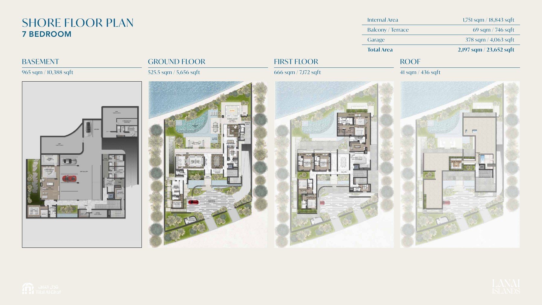 Shore Estate seven-bedroom floor plan