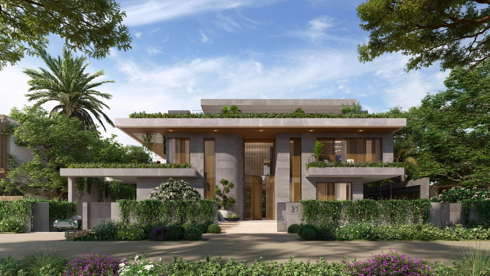 Artis mansion exterior at Elysian Mansions