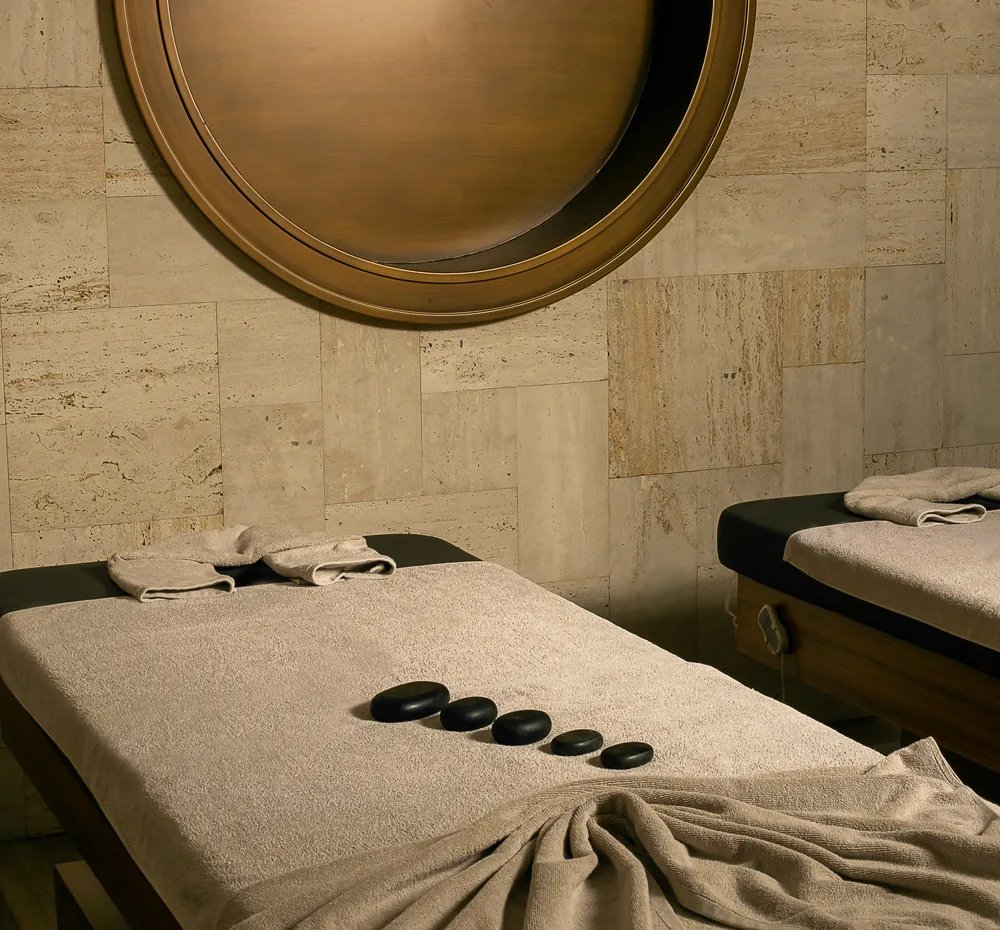 A treatment room at MOI Spa