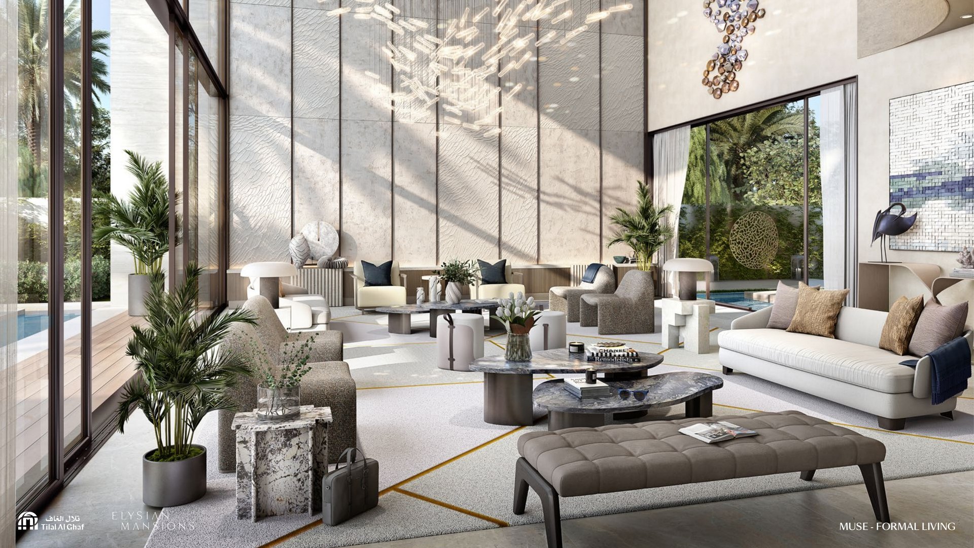 Muse formal living room rendering