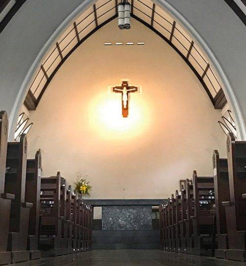 Gereja Bunda Tujuh Kedukaan, Pandu.