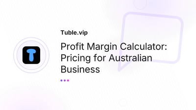 Profit Margin Calculator Australia — Pricing | Tuble.vip