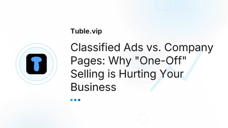 Classified Ads vs. Company Pages: Why "One-Off" Selling is Hurting Your Business